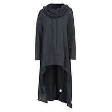 Load image into Gallery viewer, Aniywn Women's High Low Long Hoodies Sweatshirts Long Sleeve Pullover Sweater Dress Lightweight Women Cloak Tunic Tops Dark Grey