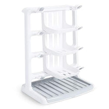 Load image into Gallery viewer, Munchkin Tidy Dry Baby Bottle Drying Rack and 2pk Sponge Bottle Brush, Grey