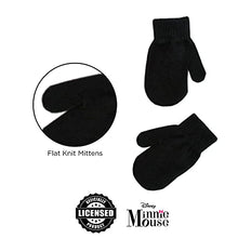 Load image into Gallery viewer, Disney Girls Minnie Mouse Winter Hat,Gloves and Mittens Kids, Black/Pink, Toddler 2-4