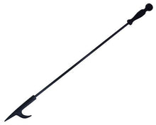 Load image into Gallery viewer, Rocky Mountain Goods Long Fireplace Poker - Rust Resistant Black Finish - Heavy Duty Wrought Iron Steel - Decorative Look and Finish - Multi use tip - Indoor and Outdoor use (1)