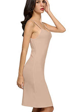 Load image into Gallery viewer, Avidlove Women Full Slips Cotton Blend V Neck Straight Dress Nightwear Skincolor (FBA) XL Nude