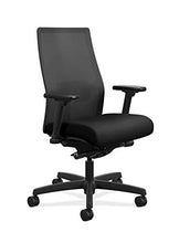 Load image into Gallery viewer, The HON Company HON Ignition 2.0 Mid-Back Adjustable Lumbar Work Mesh Computer Chair for Office Desk, Black Fabric (HONI2M2AMLC10TK)
