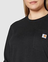 Load image into Gallery viewer, Carhartt Women's K126 Workwear Pocket Long Sleeve T-Shirt (Regular and Plus Sizes), Black, Medium