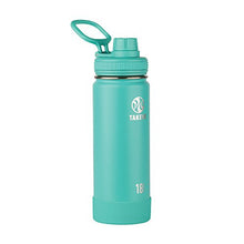Load image into Gallery viewer, Takeya Actives Insulated Stainless Steel Water Bottle with Spout Lid, 18 oz, Teal