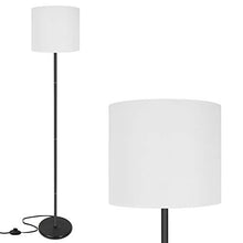 Load image into Gallery viewer, LED Floor Lamp Simple Design, Modern Floor Lamp with Shade, Tall Lamps for Living Room, Bedroom, Office and Study Room, Stand Up White Floor Lamp (Without Bulb)
