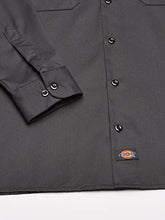 Load image into Gallery viewer, Dickies Men's Long Sleeve Flex Twill Work Shirt, Charcoal, X-Large