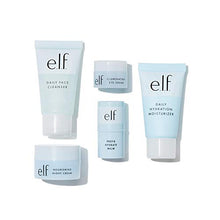 Load image into Gallery viewer, e.l.f. Jet Set Hydration Kit, Travel Friendly Skincare Set, Cleanser, Balm, Moisturizer, Eye Cream & Night Cream