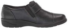 Load image into Gallery viewer, Clarks Women's Cheyn Onyx Loafer Flat, Black Tumbled Leather, 6