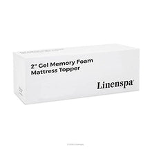Load image into Gallery viewer, Linenspa 2 Inch Gel Infused Memory Foam Mattress Topper, Twin