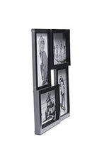 Load image into Gallery viewer, Malden 4x6 4-Opening Matted Collage Picture Frame, Displays Four, Black