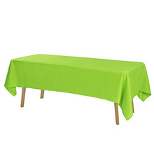 Load image into Gallery viewer, Rectangle Tablecloth 90x132 inch Washable Polyester Fabric Table Cloth for Wedding Party Dining Banquet Decoration(90x132, Teal)