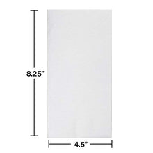 Load image into Gallery viewer, Creative Converting Buffet Napkins, 4 1/4" X 8", White