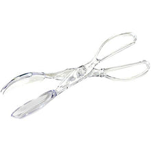 Load image into Gallery viewer, Chef Craft Premium Salad Scissor Tongs, 11.25 inch, Clear