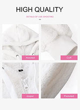 Load image into Gallery viewer, Dokotoo Womens Fashion Winter Cozy Warm Fuzzy Casual Loose Sweater Sweatshirt Hooded Fleece Pullover Sweater with Pockets White Small