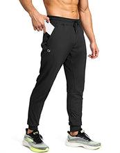 Load image into Gallery viewer, G Gradual Men's Sweatpants with Zipper Pockets Athletic Pants Traning Track Pants Joggers for Men Soccer, Running, Workout (Brown, Small)