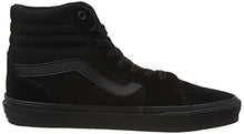 Load image into Gallery viewer, Vans Men's Hi-Top Trainers Sneaker, Suede Canvas Black Black, 9.5