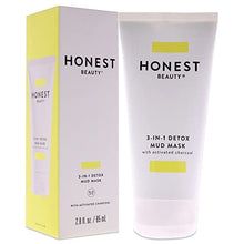 Load image into Gallery viewer, Honest Beauty 3-in-1 Detox Mud Mask with Activated Charcoal & Jeju Volcanic Ash + Manuka Honey & Shea Butter | Cruelty Free | 2.8 Fl Oz