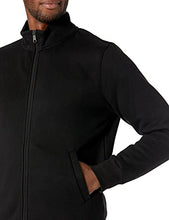 Load image into Gallery viewer, Amazon Essentials Men's Full-Zip Fleece Mock Neck Sweatshirt, Black, Large