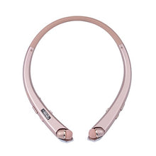 Load image into Gallery viewer, ZSW Tech Bluetooth Headphones, Wireless Retractable Earbuds Neckband Headset Sports Sweatproof Earphones with Mic (2017 Upgraded Version, 15 Hours Play Time, Rose)