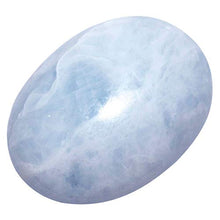 Load image into Gallery viewer, SUNYIK Blue Celestite Crystal Palm Stones Worry Pocket Stone, Polished Irregular Shaped Sphere Decortarion 1.5"-2.5"