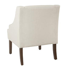Load image into Gallery viewer, HomePop Swoop Arm Accent Chair, Cream