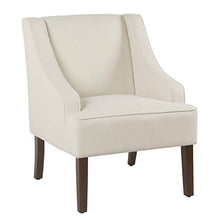 Load image into Gallery viewer, HomePop Swoop Arm Accent Chair, Cream