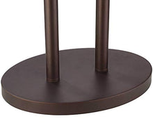 Load image into Gallery viewer, Roscoe Bronze Twin Pole Floor Lamp with Tray Table and USB - Franklin Iron Works