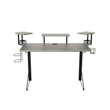 Load image into Gallery viewer, DAR CORE Computer Gaming Desk, Standard, Gray/Black