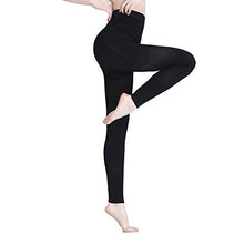 Load image into Gallery viewer, AMZAM® Compression Pantyhose for Women & Men, Footless, Opaque, Firm Support 15-20mmHg Graduated Compression Stockings, Help Relieve Swelling Edema Varicose Veins, Nursing, Black L