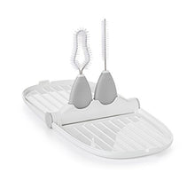 Load image into Gallery viewer, OXO Tot Breast Pump Parts Compact Drying Rack with Detail Brushes, Gray