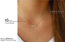 Load image into Gallery viewer, Handmade Dainty Gold Filled Necklace With Silver Beads