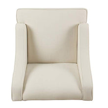 Load image into Gallery viewer, HomePop Swoop Arm Accent Chair, Cream