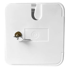Load image into Gallery viewer, NUSET White Electrical Cable Hatch Lock with Key, RV042