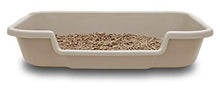 Load image into Gallery viewer, Kitty Go Here Senior Cat Litter Box 24" x 20" x 5" Beach Sand Color. Opening is 12" Wide and 3" from The Floor. Made in The USA are Available Under PuppyGoHere.