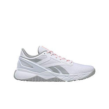 Load image into Gallery viewer, Reebok Women's Nanoflex TR Cross Trainer, White/Pure Grey/Orange Flare, 7.5