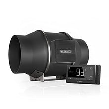 Load image into Gallery viewer, AC Infinity CLOUDLINE T6, Quiet 6” Inline Duct Fan with Temperature Humidity Controller, Bluetooth App - Ventilation Exhaust Fan for Heating Cooling Booster, Grow Tents, Hydroponics