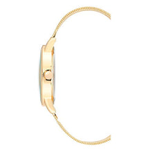 Load image into Gallery viewer, Nine West Women's Gold-Tone Mesh Bracelet Watch, NW/2428FLGP