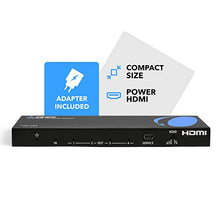 Load image into Gallery viewer, 4K 1x4 HDMI Splitter by OREI - 1 Port to 4 HDMI Display Duplicate/Mirror - Powered Splitter Ver 1.4 Certified for Full HD 1080P High Resolution & 3D Support (One Input To Four Outputs) - HD-104 Black