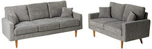 Load image into Gallery viewer, US Pride Furniture Macsen 2 Piece Living Room Set, Grey