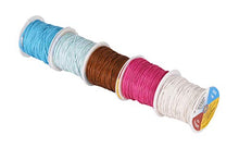 Load image into Gallery viewer, Mandala Crafts 1mm 109 Yards Jewelry Making Beading Crafting Macramé Waxed Cotton Cord Thread (Lilac)