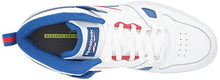 Load image into Gallery viewer, Reebok Unisex Resonator Mid Basketball Shoe, White/Vector Blue/Vector Red, 10.5 US Men