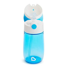 Load image into Gallery viewer, Munchkin Flip and Go Tritan Straw Cup, 12 Ounce, Blue