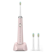 Load image into Gallery viewer, Hanasco Sonic Electric Toothbrush Rechargeable for Adults, 4 Modes with Build in 2 Mins Timer, 3 Brush Heads Included, Whitening Clean 4 Hours Charge for 30 Days Use, Soft Bristles, 38,000 VPM Pink