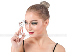 Load image into Gallery viewer, EMILYSTORES Professional Makeup Tool For Eyelashes With 2 Replacement Silicone Refill Pads Pinch Pain FREE Metal Eyelash Curler 1PC, Golden Color