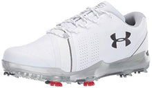 Load image into Gallery viewer, Under Armour Men's Spieth III Golf Shoe, White (102)/Overcast Gray, 12