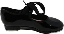 Load image into Gallery viewer, Capezio girls Jr. Tyette Tap Shoe, Black Patent, 3 W US Little Kid