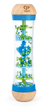 Load image into Gallery viewer, Hape Beaded Raindrops | Mini Wooden Musical Shake & Rattle Rainmaker Toy, Blue, Model Number: E0328B & Put-Stay Rattle Set | Three Sea Animal Suction Rattle Toys, Baby Educational Toy Set