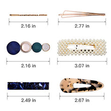 Load image into Gallery viewer, 20Pcs Pearl Hair Clips - Cehomi Fashion Korean Style Pearls Hair Barrettes Sweet Artificial Macaron Acrylic Resin Barrettes Hairpins for Women,Ladies and Girls Headwear Styling Tools Hair Accessories