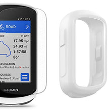 Load image into Gallery viewer, Garmin Edge Explore 2 (Power Mount) Bicycle Computer - Touchscreen & Easy to Use Cycling GPS, Maps, & Traffic Updates | Bundle w/PlayBetter Silicone Case (White) & Tempered Glass Screen Protectors