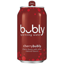 Load image into Gallery viewer, Bubly Sparkling Water, Cherry, 12 Fl Oz (pack of 8)